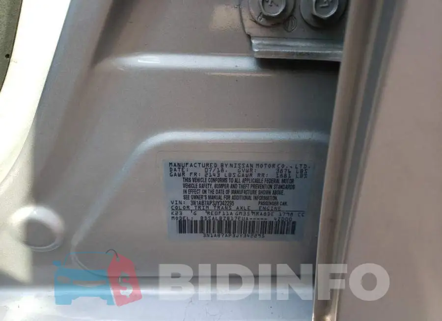 3N1AB7AP3JY342295 Photo# 12