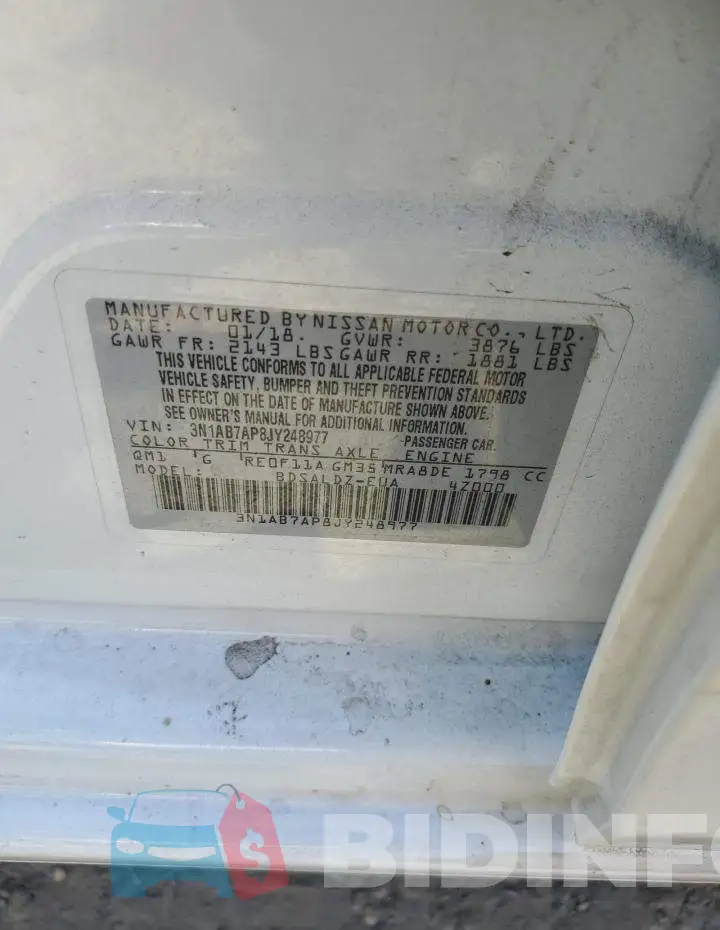 3N1AB7AP8JY248977 Photo# 12