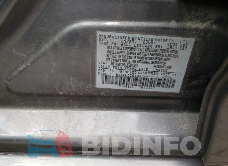 3N1AB8CV3LY297332 Photo# 12