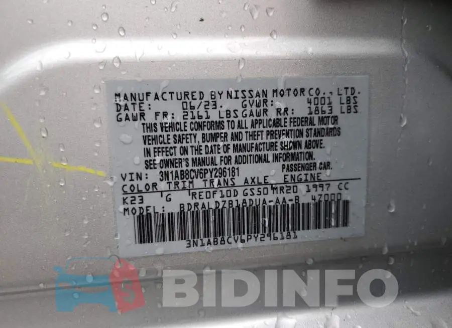 3N1AB8CV6PY296181 Photo# 13