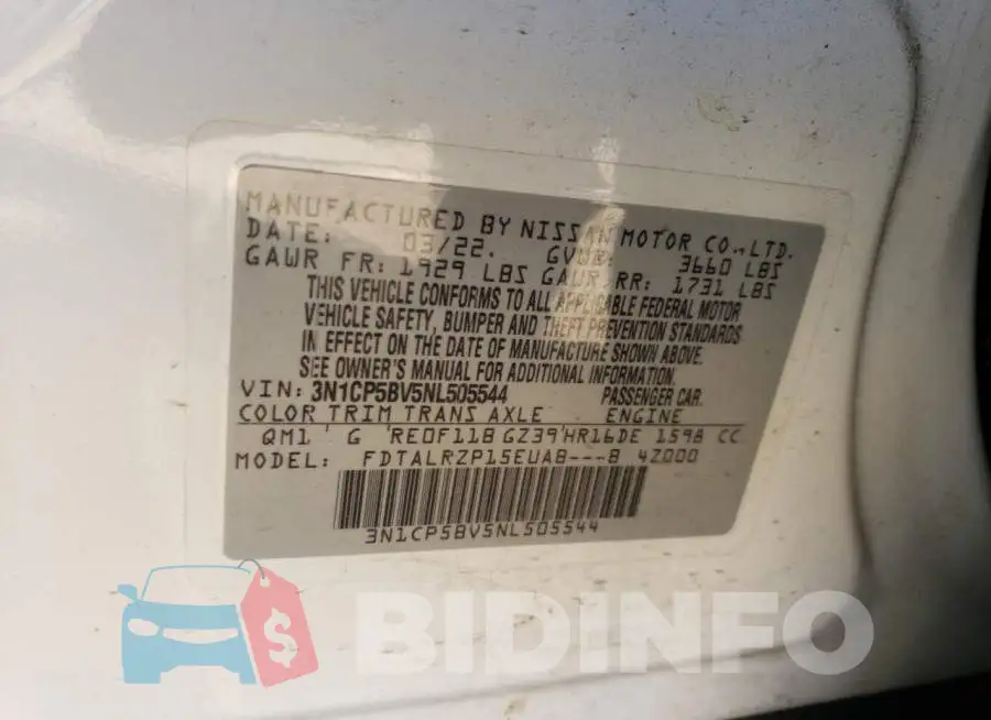 3N1CP5BV5NL505544 Photo# 12