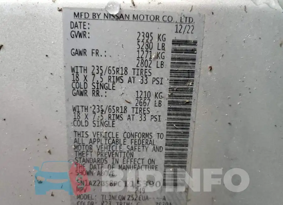5N1AZ2BS8PC115390 Photo# 14