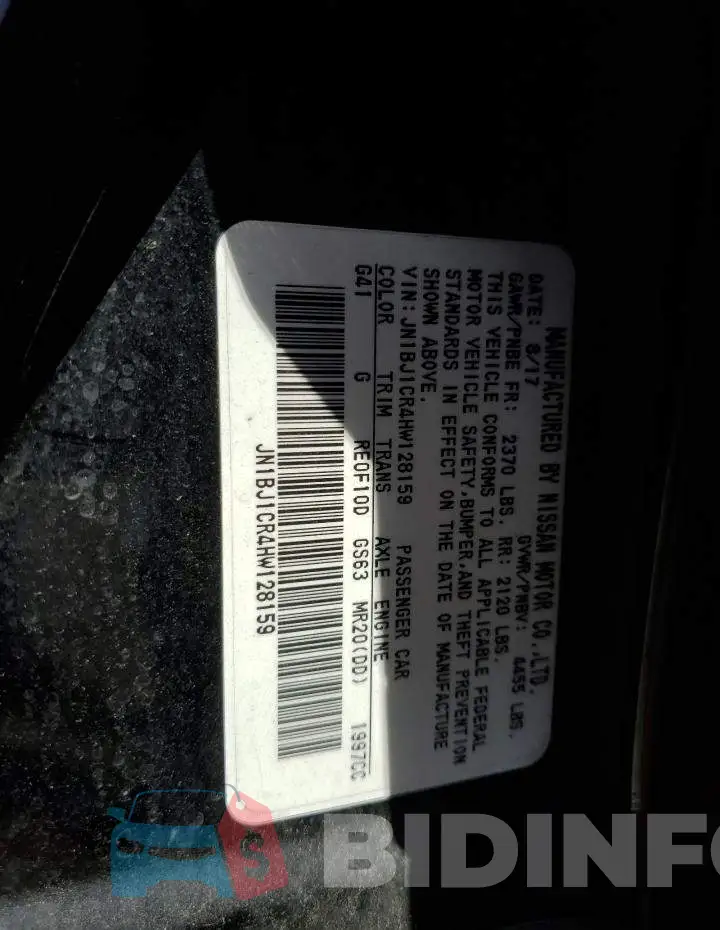 JN1BJ1CR4HW128159 Photo# 13