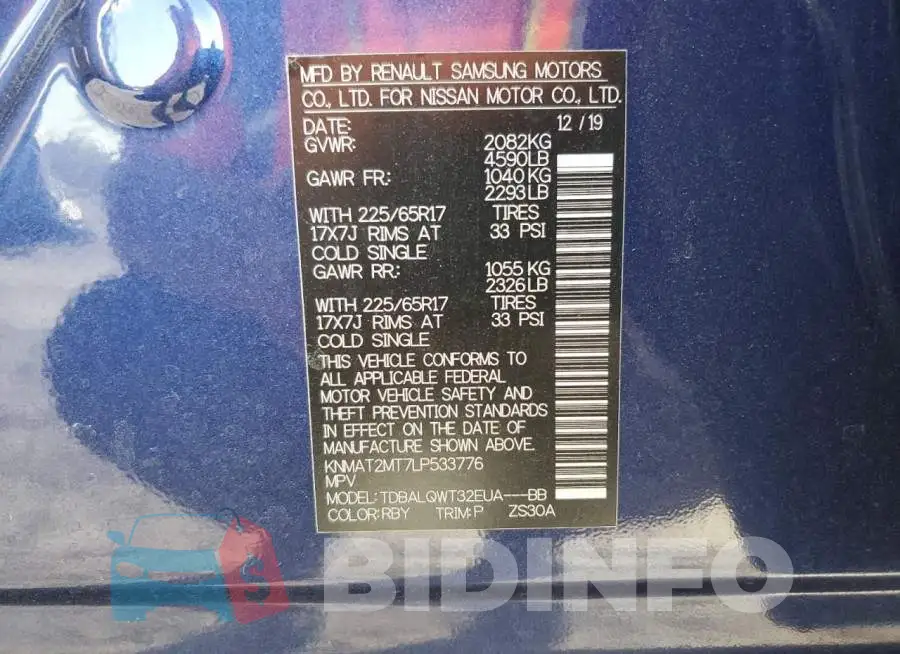 KNMAT2MT7LP533776 Photo# 14