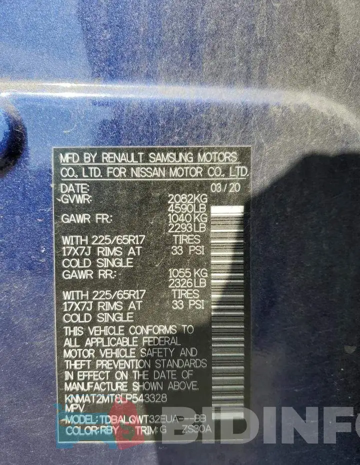KNMAT2MT8LP543328 Photo# 13