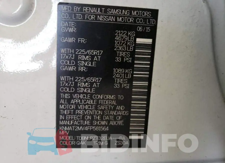 KNMAT2MV4FP581564 Photo# 12