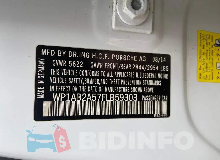 WP1AB2A57FLB59303 Photo# 10