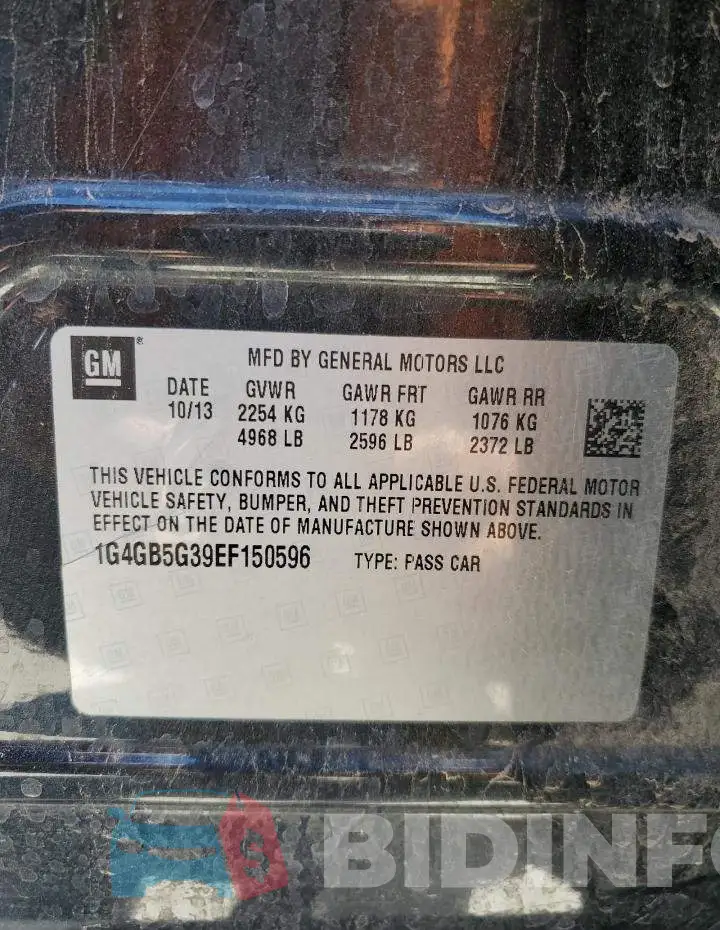 1G4GB5G39EF150596 Photo# 13