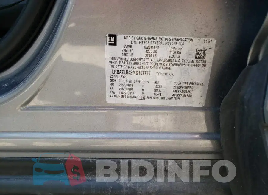 LRBAZLR42MD107744 Photo# 14