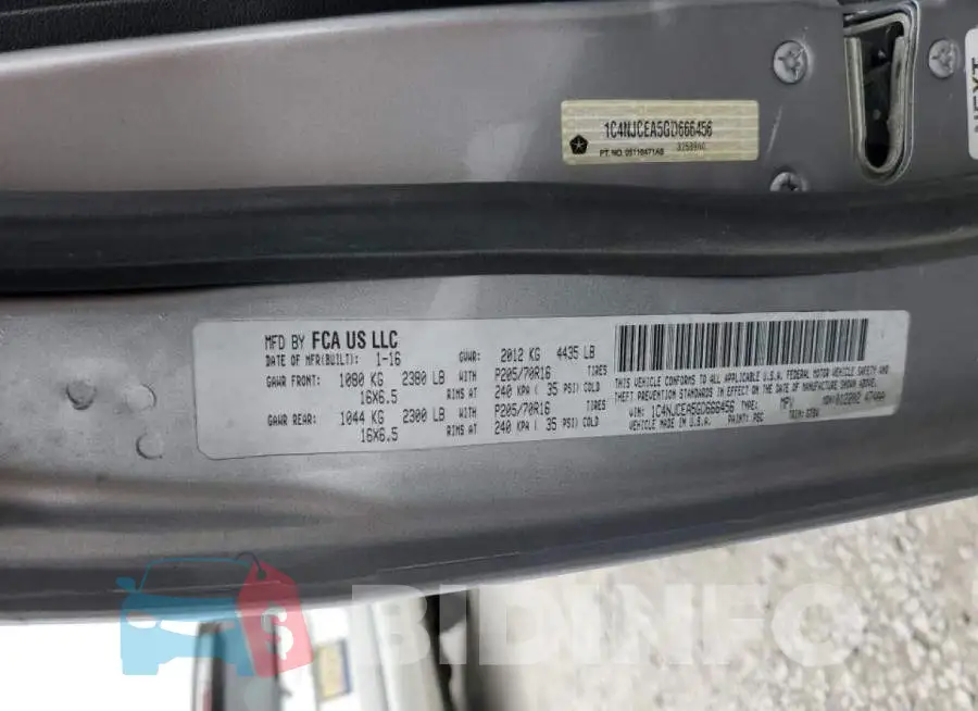 1C4NJCEA5GD666456 Photo# 12