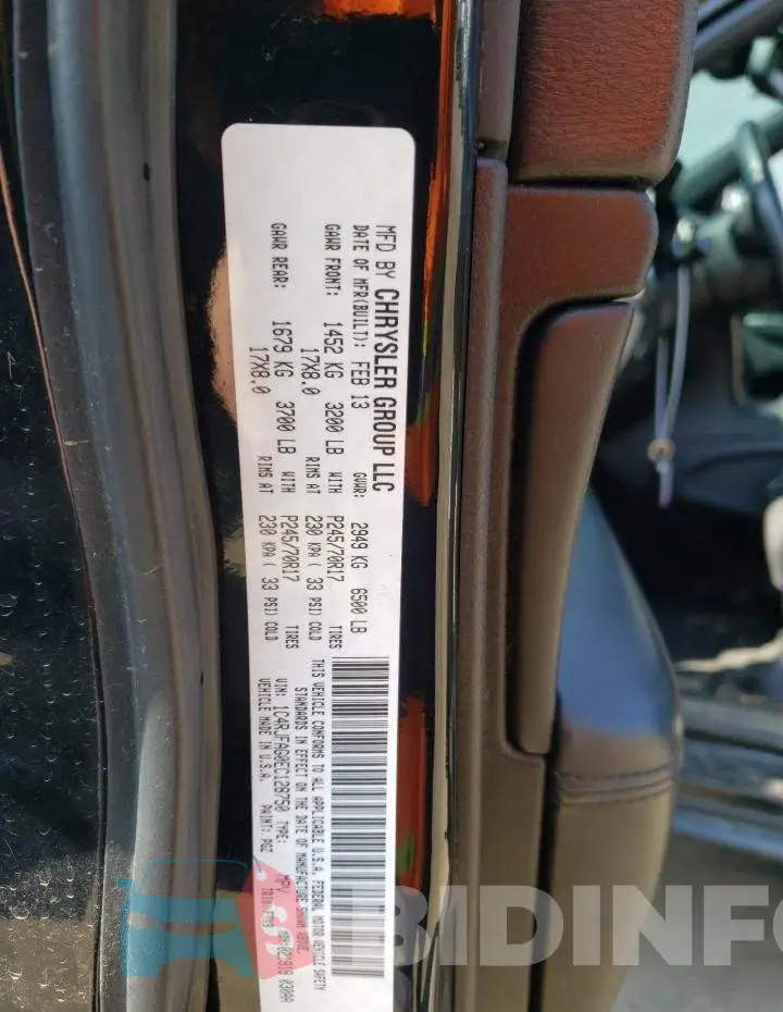 1C4RJFAG0EC128750 Photo# 13