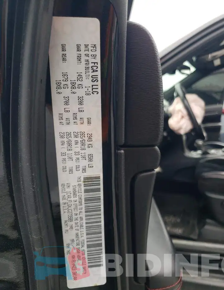 1C4RJFLGXJC273589 Photo# 13