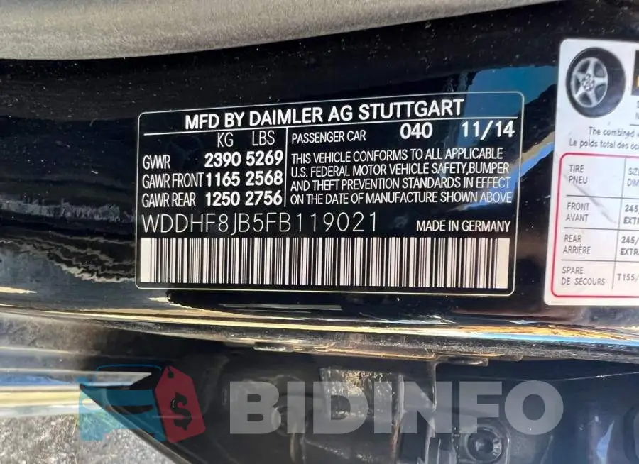 WDDHF8JB5FB119021 Photo# 10