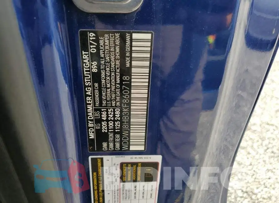 WDDWJ8HB3KF860718 Photo# 12