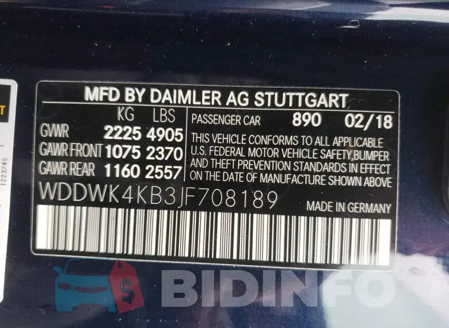WDDWK4KB3JF708189 Photo# 10