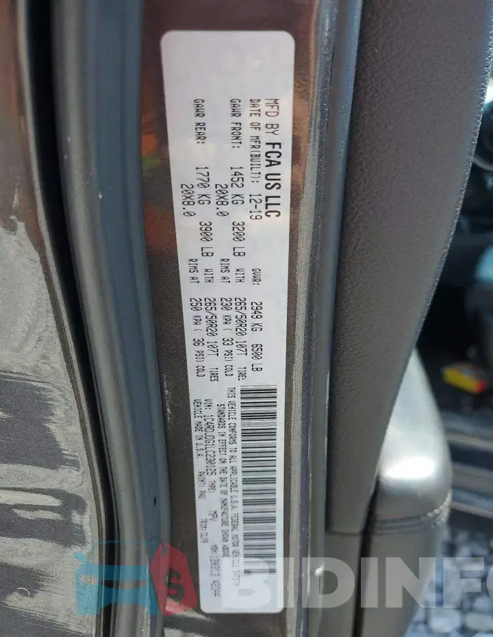 1C4RDJDG1LC230125 Photo# 13