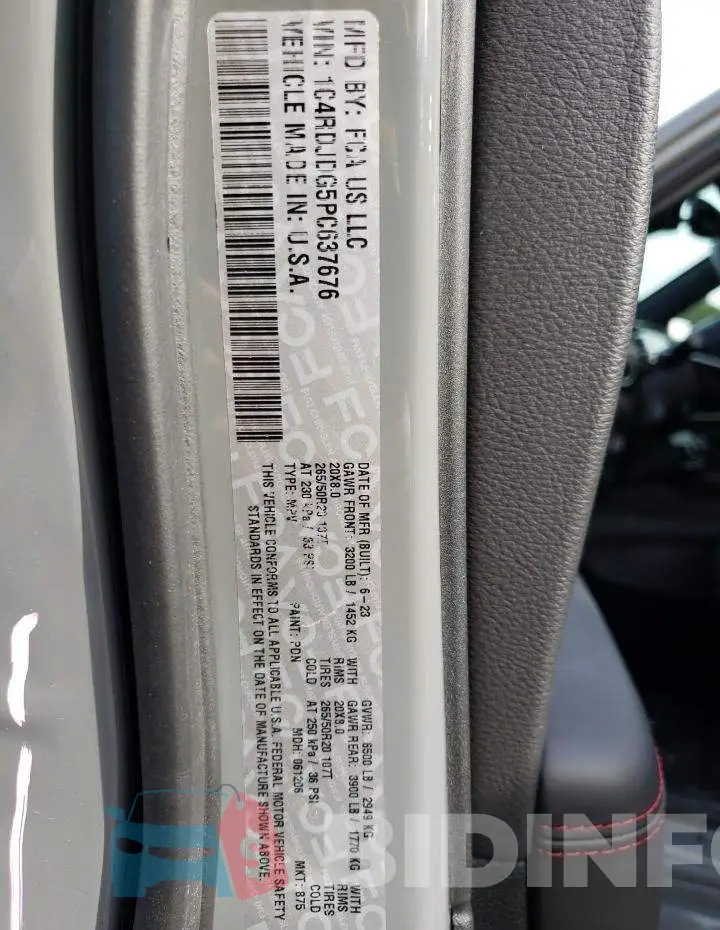 1C4RDJDG5PC637676 Photo# 14