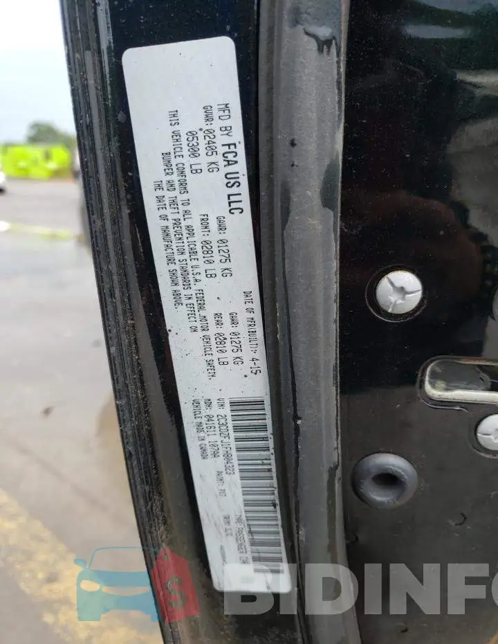 2C3CDZFJ1FH804323 Photo# 12