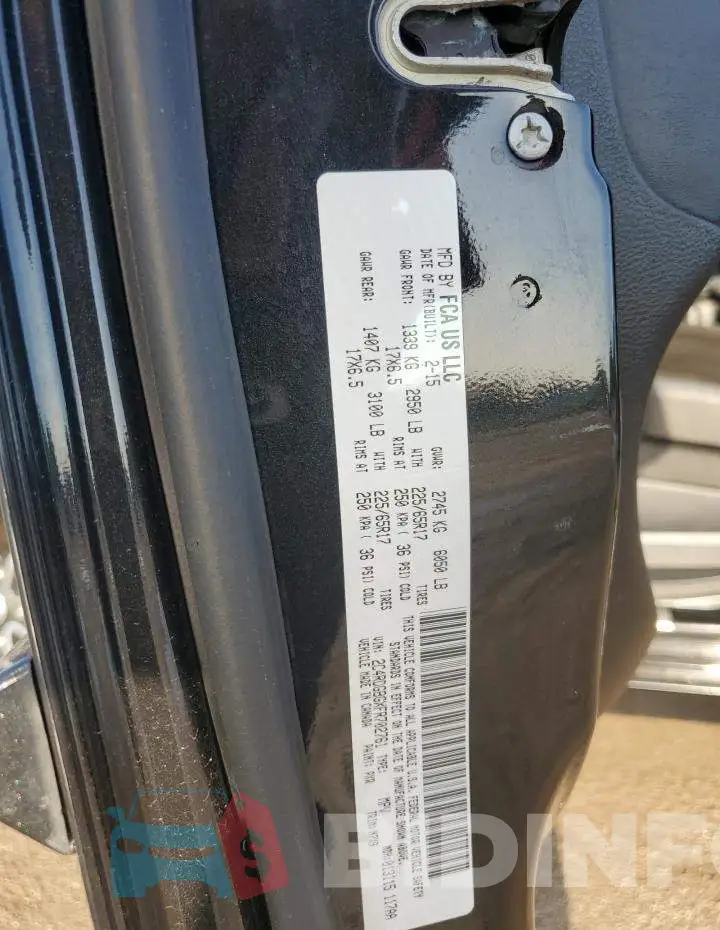 2C4RDGBGXFR702761 Photo# 14
