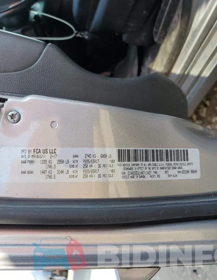 2C4RDGEG1HR711427 Photo# 13