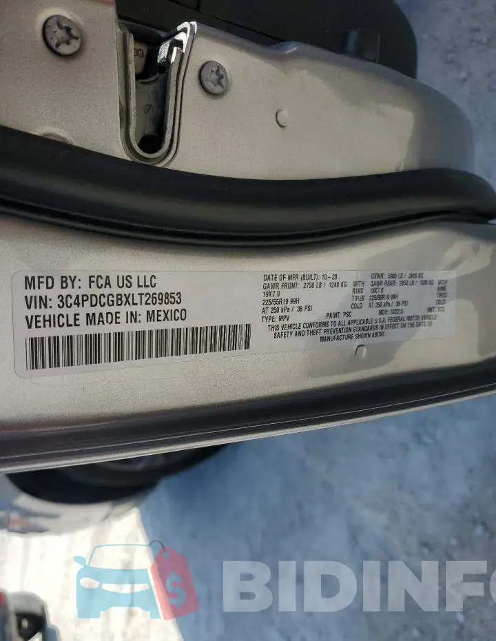 3C4PDCGBXLT269853 Photo# 13