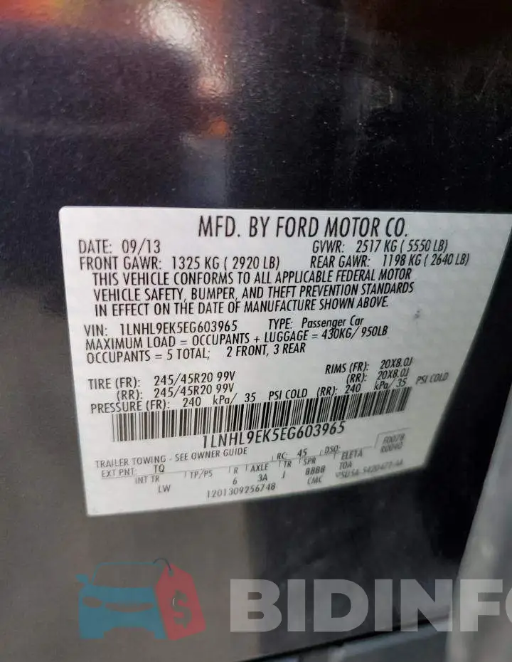 1LNHL9EK5EG603965 Photo# 12