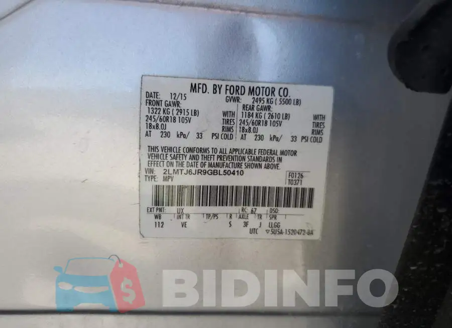 2LMTJ6JR9GBL50410 Photo# 12