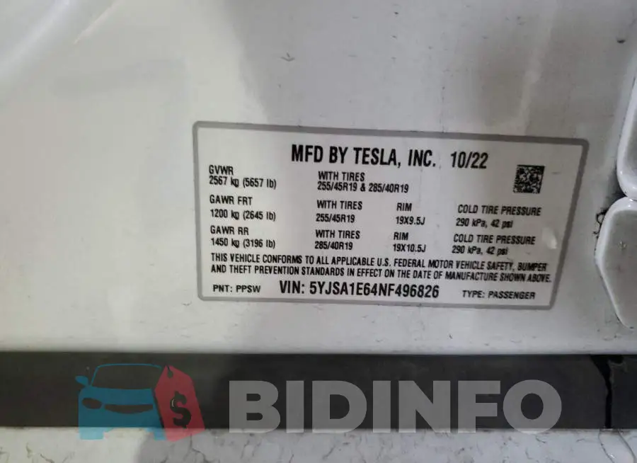 5YJSA1E64NF496826 Photo# 12