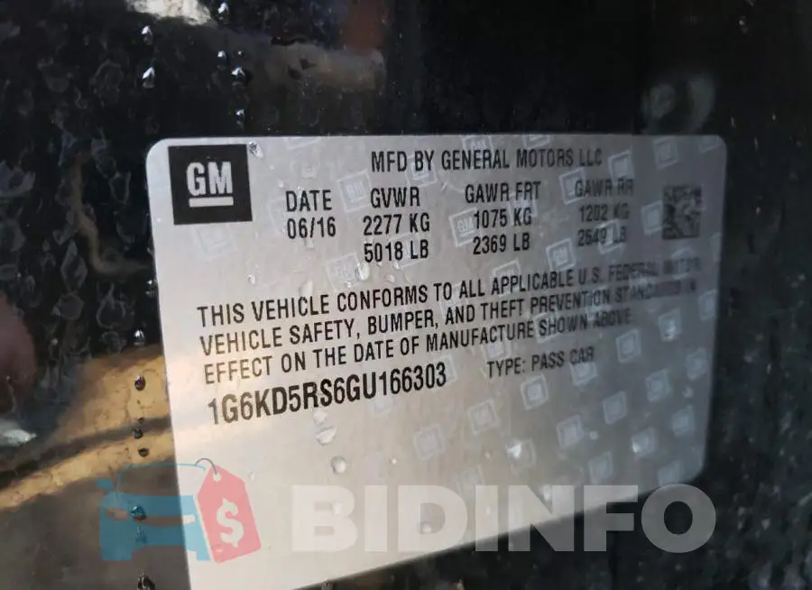 1G6KD5RS6GU166303 Photo# 13