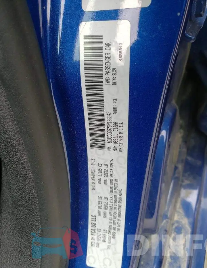 1C3CCCDG7GN126242 Photo# 12