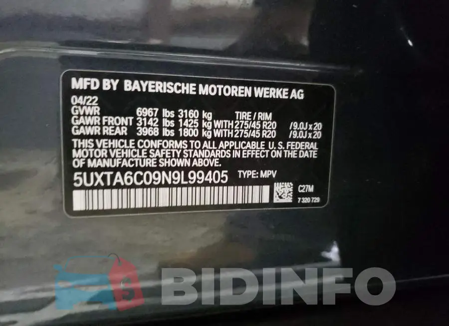 5UXTA6C09N9L99405 Photo# 13