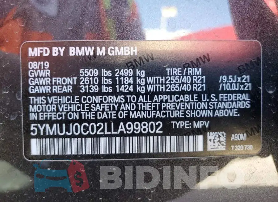 5YMUJ0C02LLA99802 Photo# 14