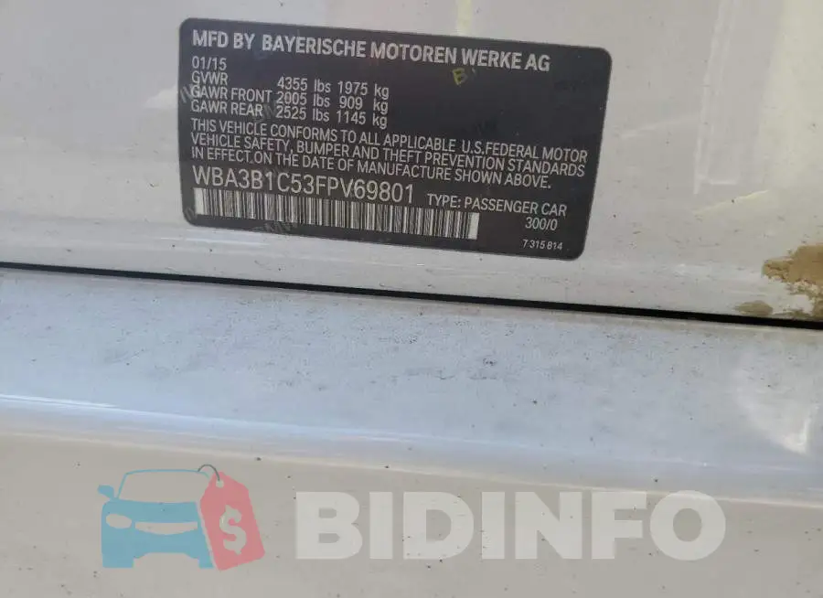 WBA3B1C53FPV69801 Photo# 12