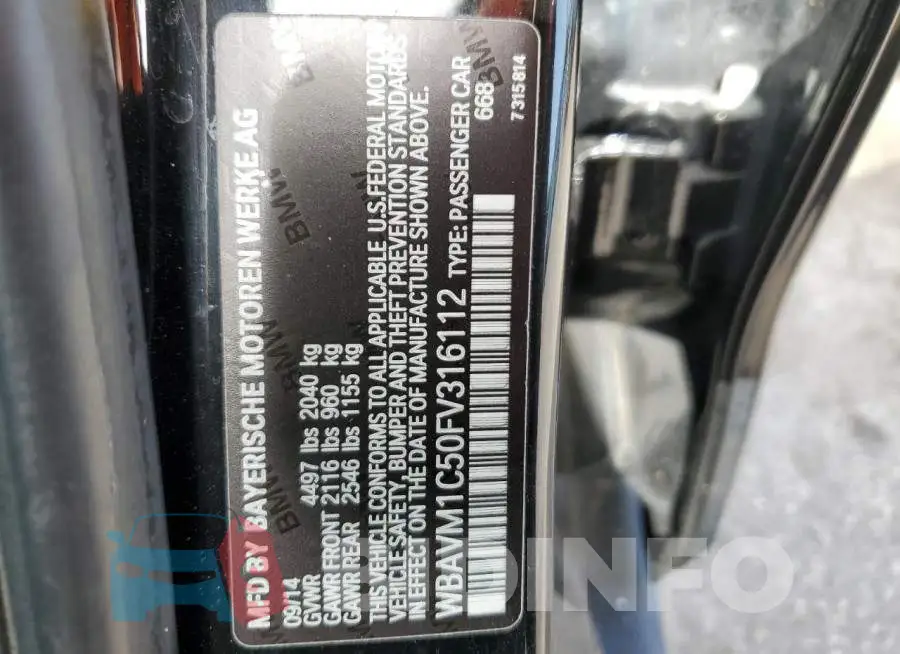 WBAVM1C50FV316112 Photo# 12