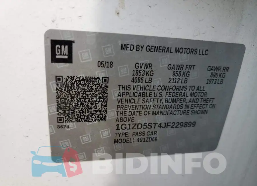 1G1ZD5ST4JF229899 Photo# 13