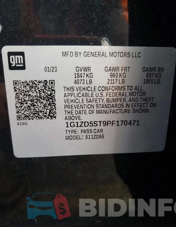 1G1ZD5ST9PF170471 Photo# 12