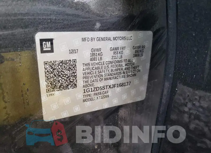 1G1ZD5STXJF168137 Photo# 13