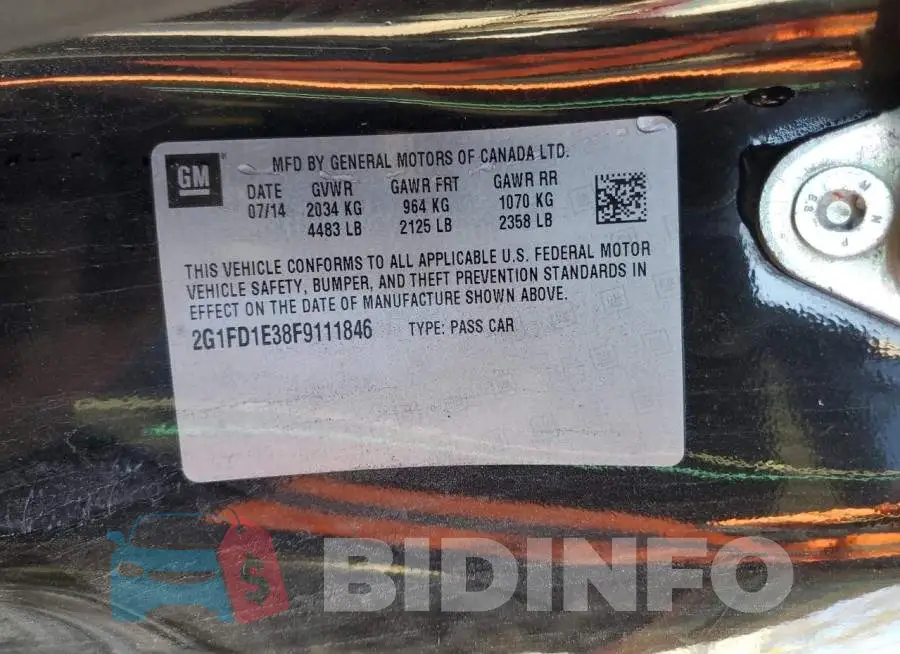 2G1FD1E38F9111846 Photo# 12