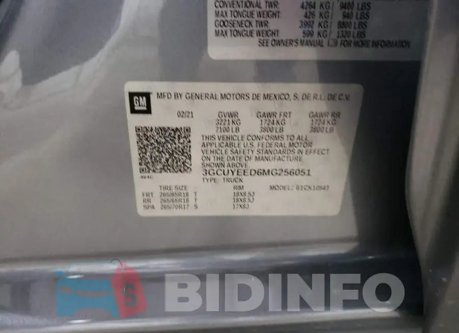 3GCUYEED6MG256051 Photo# 13