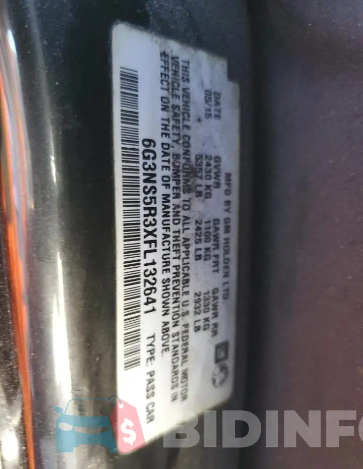 6G3NS5R3XFL132641 Photo# 12