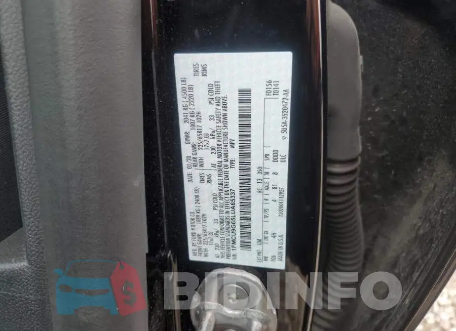 1FMCU9G65LUA65337 Photo# 13