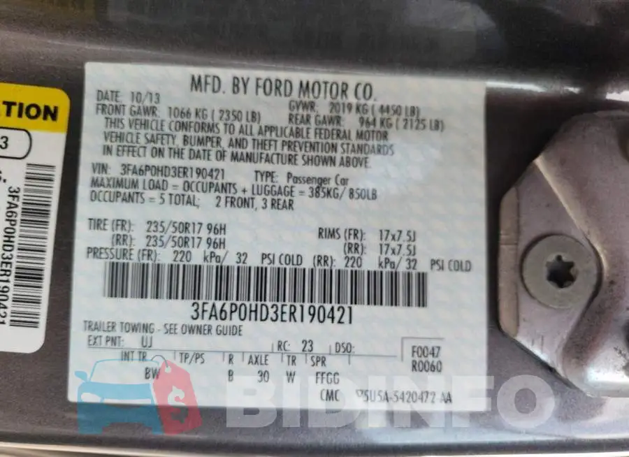 3FA6P0HD3ER190421 Photo# 13