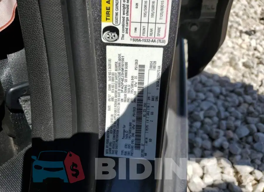 3FADP4EJ3HM161561 Photo# 12