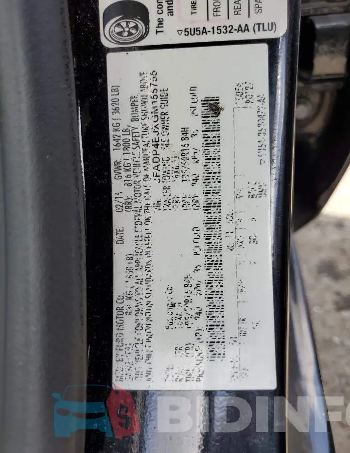 3FADP4EJXGM155755 Photo# 12