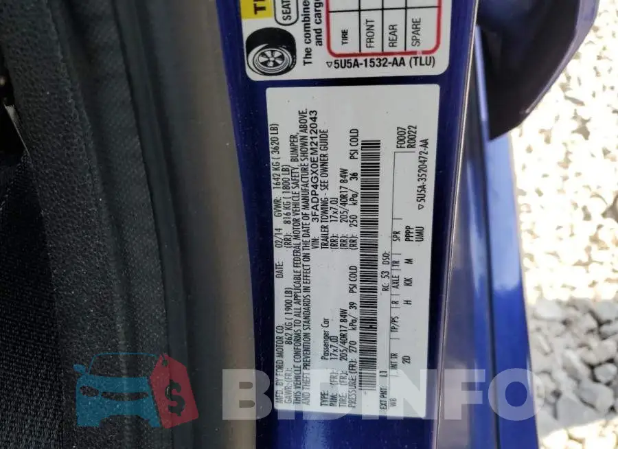 3FADP4GX0EM212043 Photo# 12