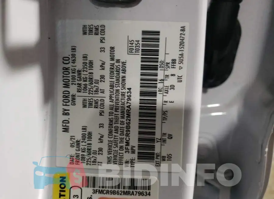 3FMCR9B62MRA79634 Photo# 13