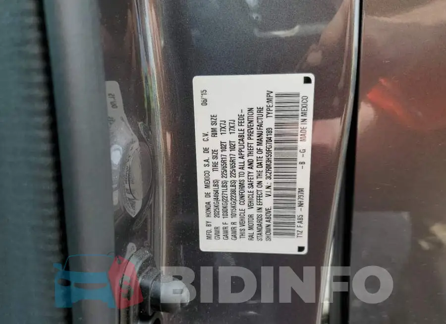 3CZRM3H59FG704189 Photo# 14