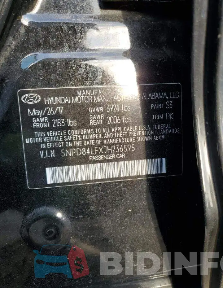 5NPD84LFXJH236595 Photo# 12