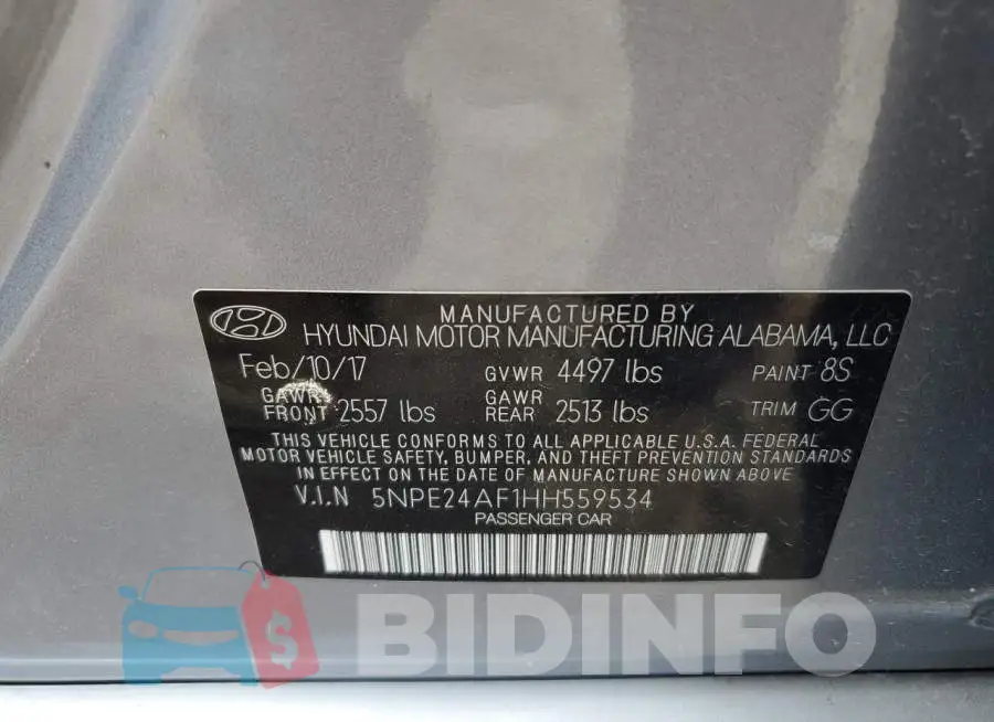 5NPE24AF1HH559534 Photo# 12