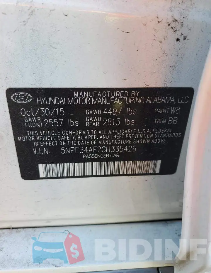 5NPE34AF2GH335426 Photo# 12
